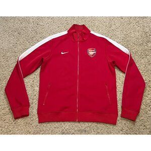 Arsenal FC Nike 2013-14 N98 Red Anthem Full Zip Track Jacket Size Medium Gunners